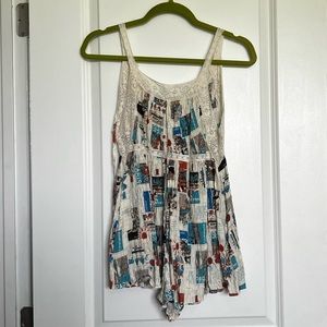 Urban Outfitters Passport Romper with Pockets size XS